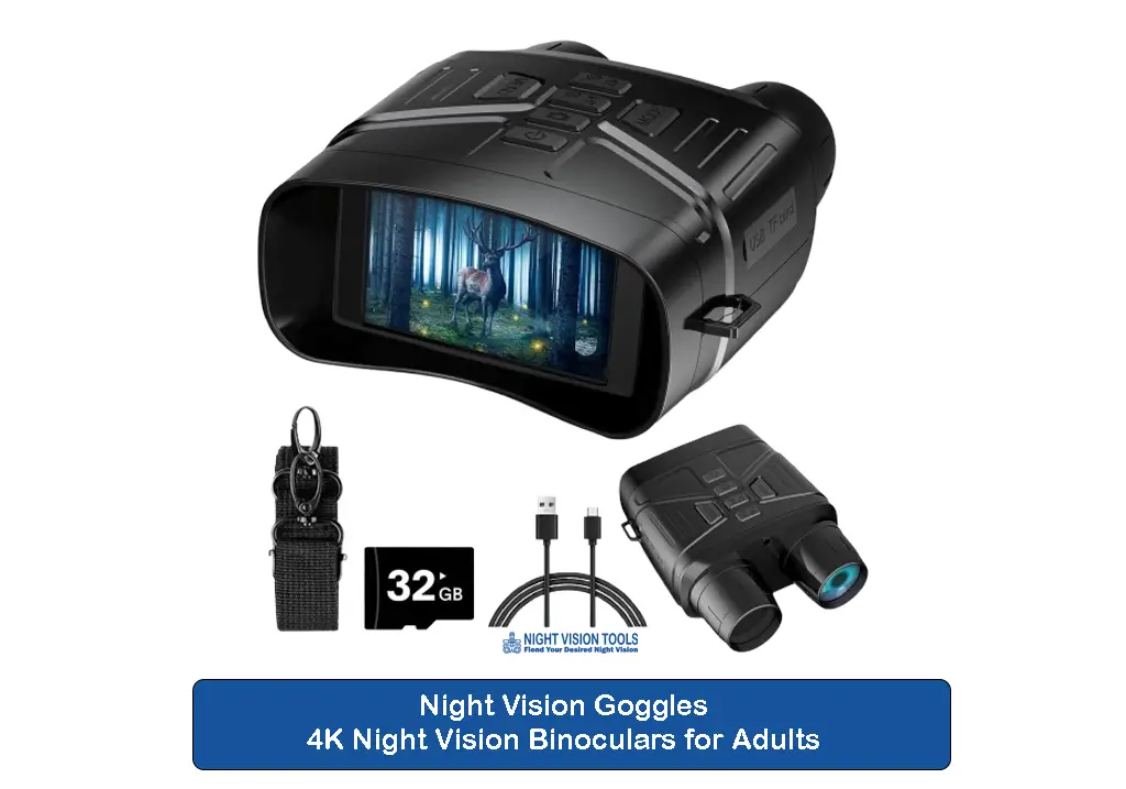 Night Vision Goggles 4K Night Vision Binoculars for Adults